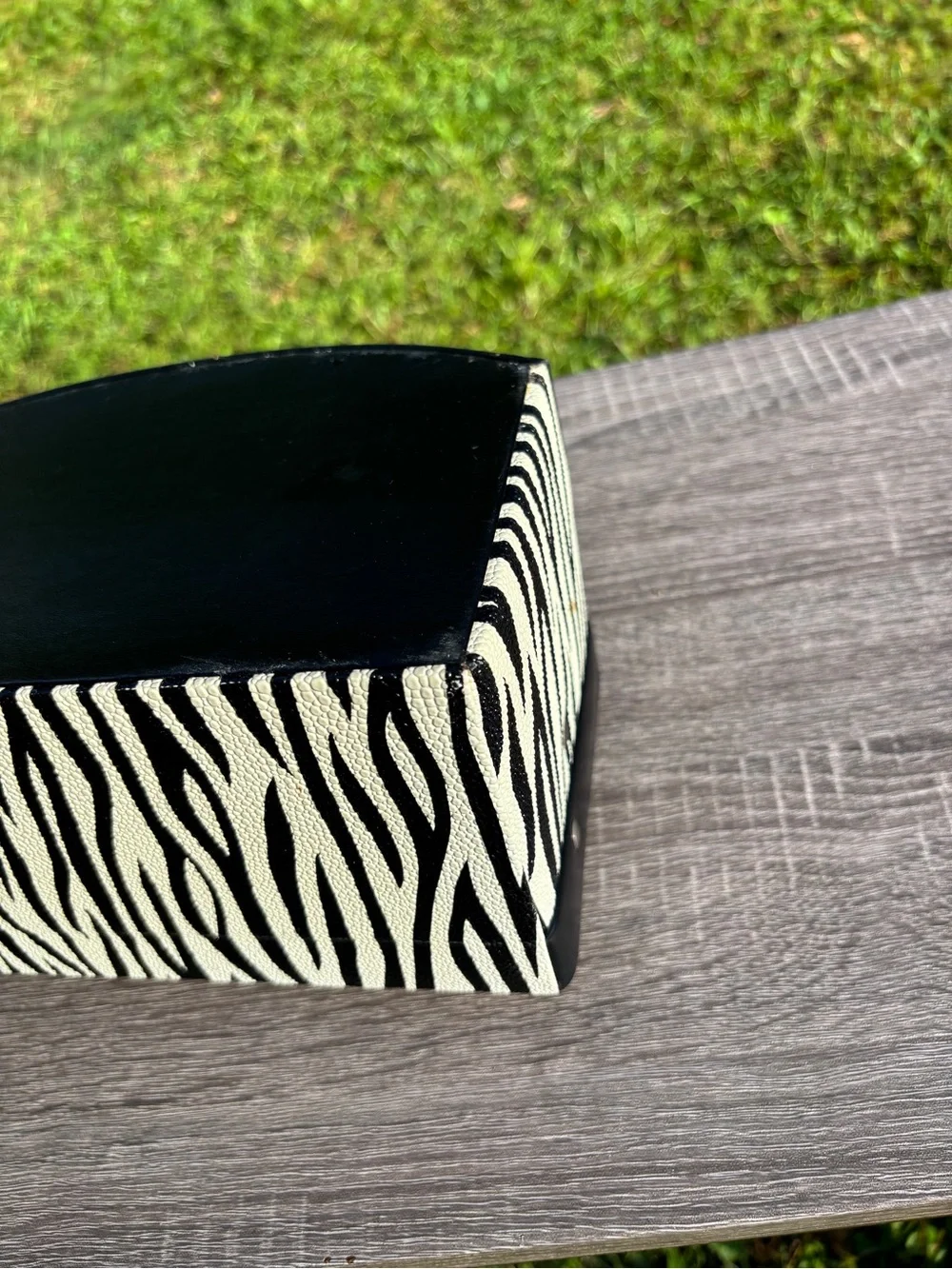Jewelry Case Travel Organizer Zebra Design